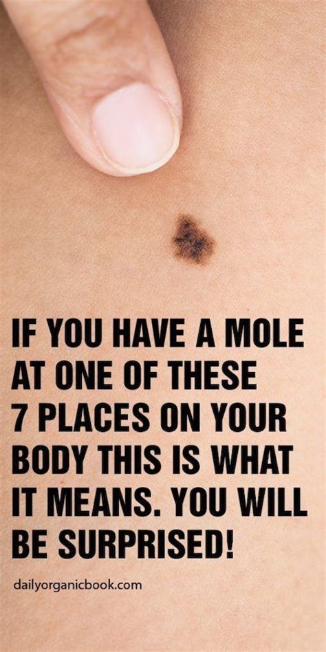 IF YOU HAVE A MOLE AT ONE OF THESE 7 PLACES ON YOUR BODY THIS IS WHAT IT MEANS. YOU WILL BE ...