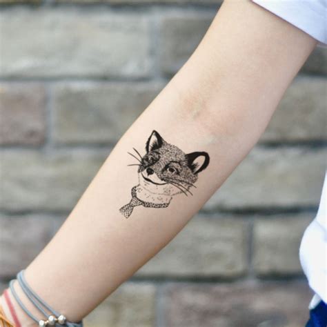 Fantastic Mr Fox Temporary Tattoo Sticker - OhMyTat