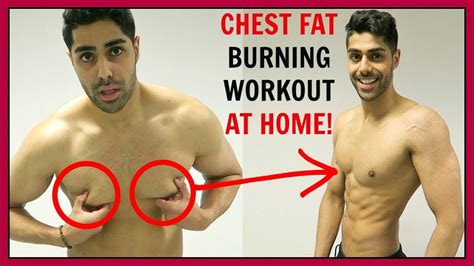 CHEST FAT BURNING WORKOUT AT HOME - NO EQUIPMENT!! - YouTube
