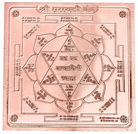 Shri Saraswati Yantra - the Bestower of Wisdom, Education, Intellect ...