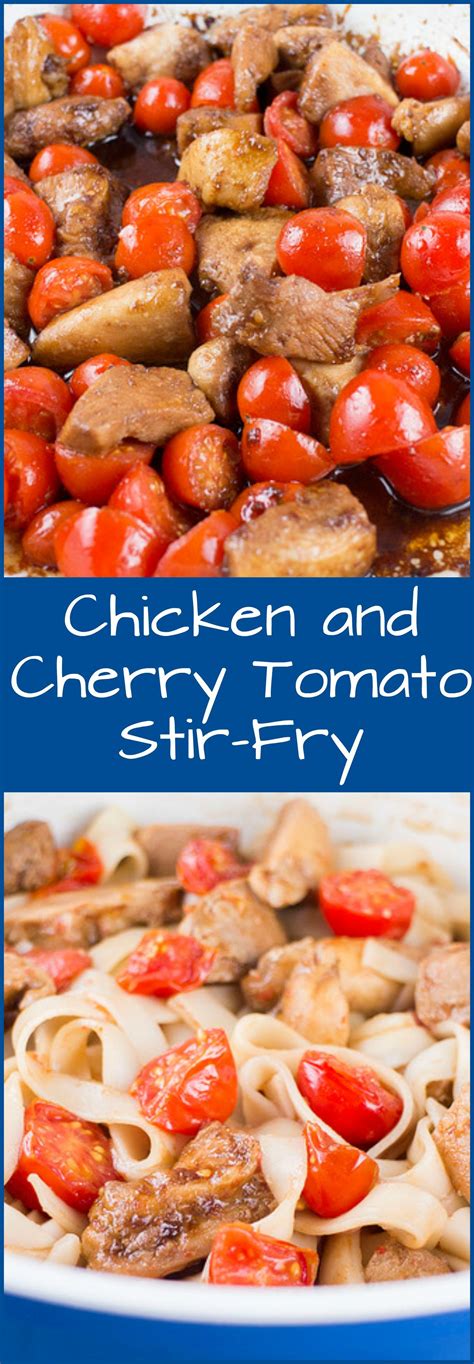 Chicken and Cherry Tomato Toss Stir-Fry | Recipe | Stir fry, Cherry tomatoes, Comfort food ...