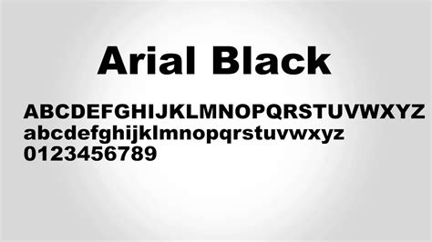 Arial Black font - Font Tr