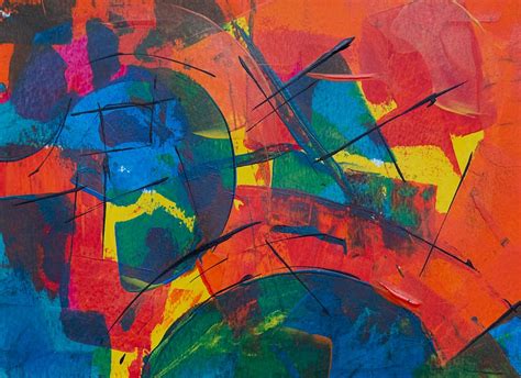 multicolored abstract painting, acrylic, acrylic paint, art, artistic ...