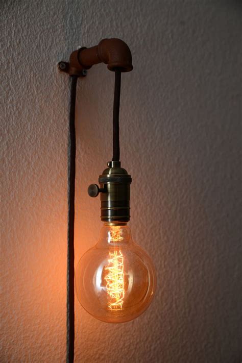 Steampunk Wall Pendant Lamp - iD Lights | Wall lamps diy, Lamp, Diy lamp