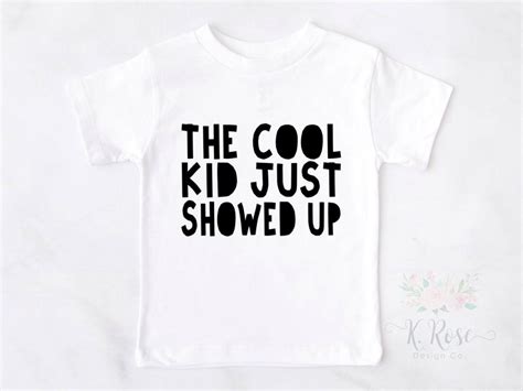 Boys Back To School Shirt,The Cool Kid Just Showed Up,Kindergarten Shirt,Back To School Outfit ...