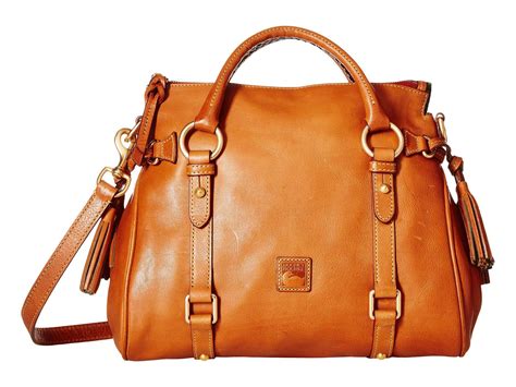 Dooney & Bourke Florentine Small Satchel (chestnut/self Trim) Handbags in Brown | Lyst