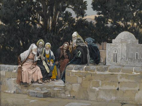 The Pharisees and the Herodians Conspire Against Jesus - James Tissot ...