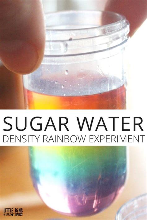 Sugar Water Density Rainbow Science Experiment