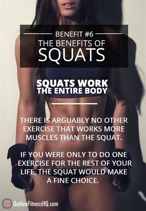 The Benefits of Squats - #6: Squats work the entire body. | Exercice