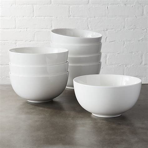 Set Of 8 Contact White Bowls | White bowls, Bowl, China bowl