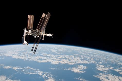 NASA - The International Space Station and the Docked Space Shuttle ...