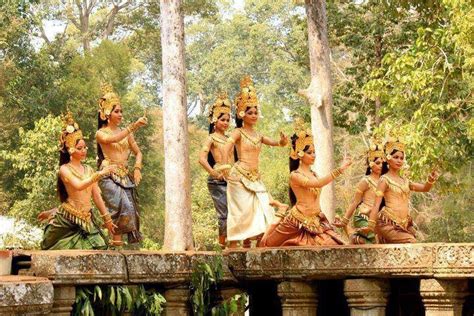 Beautiful Apsara dancers performing a dance at Angkor Wat, Cambodia. | Cambodia, Angkor, Dance