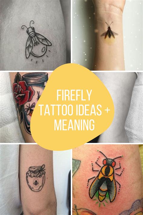 47 Firefly Tattoo Ideas + Meaning - Tattoo Glee