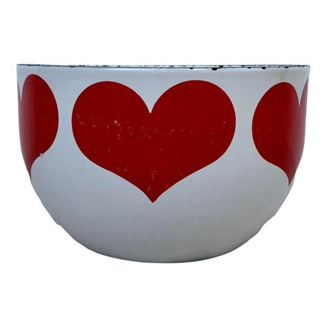 1960s Kaj Franck Red Heart Finel Bowl | Chairish