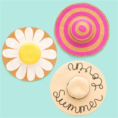 Upgrade a Basic Summer Straw Hat With These 3 Easy Style DIY Projects | Summer straw hat, Diy ...