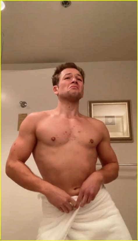 Taron Egerton Bares His Body, Dances in a Towel in New Instagram Video!: Photo 4697480 ...