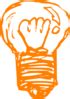 Orange Light Bulb Clip Art at Clker.com - vector clip art online, royalty free & public domain