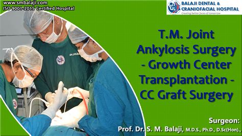 TMJ Ankylosis Surgery - Growth Center Transplantation - CC Graft Surgery