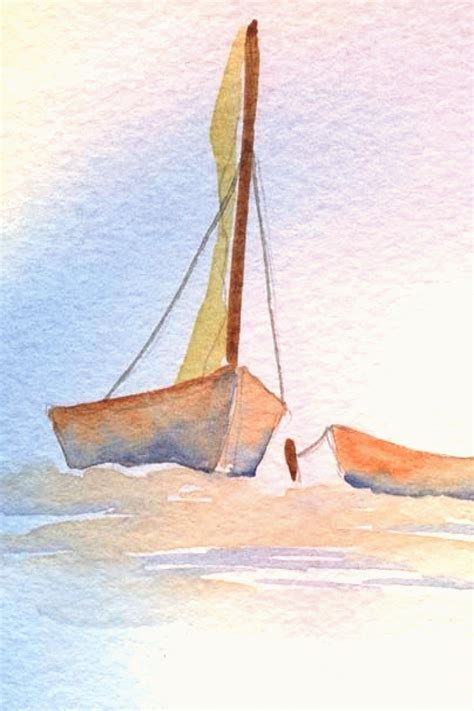 Painting Boats In Watercolor Boats Watercolor Painting painting boats in watercolor boats water ...