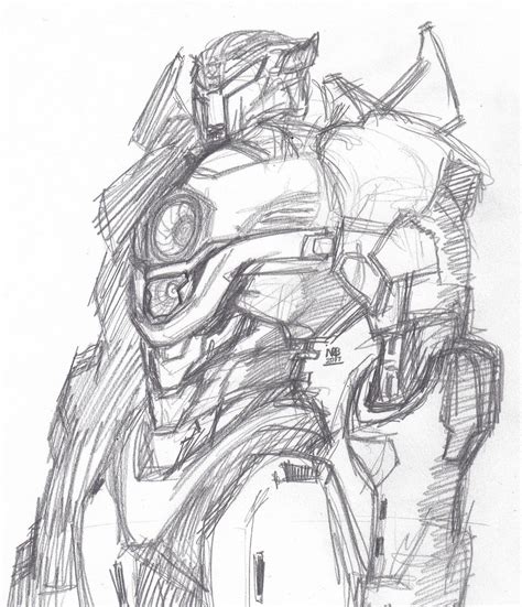 Pacific Rim: Uprising Jaeger Sketch 2 by ConstantScribbles on DeviantArt