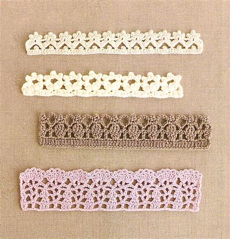 Crochet Lace Border 4 Patterns Crochet Lace Edging Crochet - Etsy