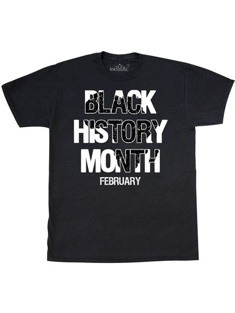 INKtastic - February Black History Month T-Shirt - Walmart.com - Walmart.com