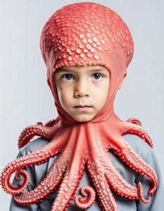 Boy Octopus Costume. Face Swap. Insert Your Face ID:963399