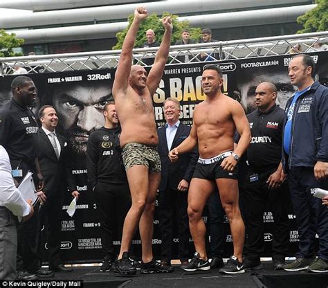 Tyson Fury weighs-in 4 STONE heavier than Sefer Seferi | Daily Mail Online