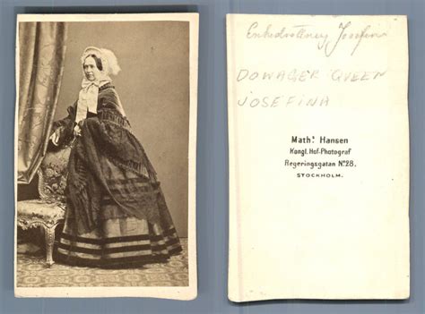 Dowager Queen Josefina Sweden par Photographie originale / Original photograph: (1875 ...