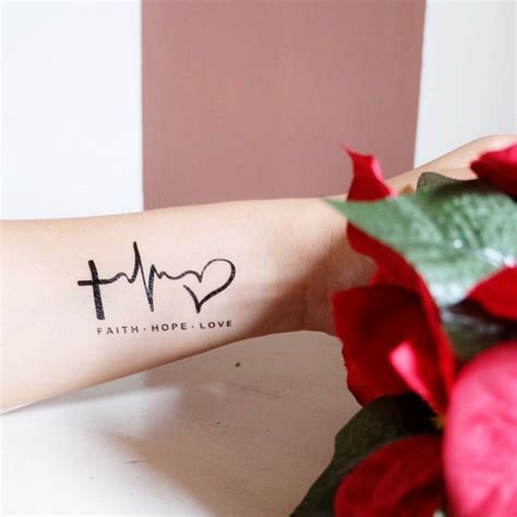 Faith Hope Love Rose Tattoo ~ faith love hope tattoo