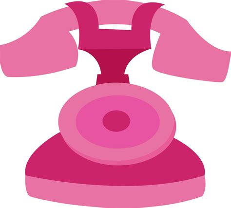 Pink phone, illustration, vector on white background. 13893905 Vector ...