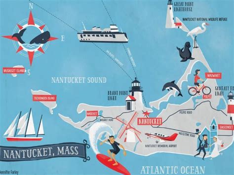 .Nantucket Island Map | Nantucket island, Island map, Nantucket