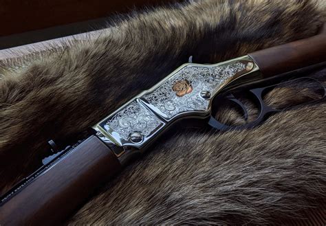 Henry lever action American Beauty .22 long rifle. : r/GunPorn