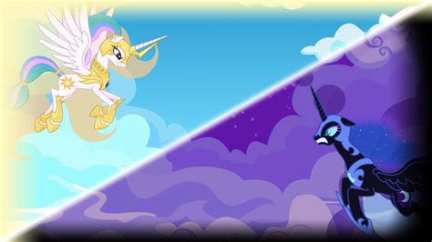 Princess Celestia vs. Nightmare Moon by demonabis on DeviantArt