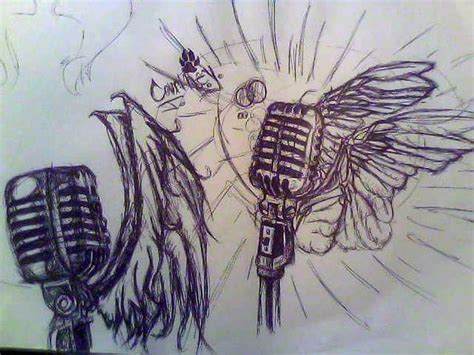 Microphones with wings by LynxieJohnson on Newgrounds