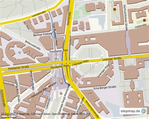 StepMap - Potsdamer Platz - Landkarte für Welt