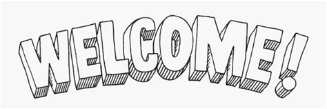 Transparent Welcome Clipart Png - Welcome Black And White Clip Art ...