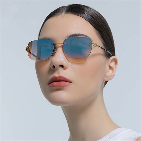 Blue Light Blocking Frameless UV Blocking Sunglasses - CJdropshipping