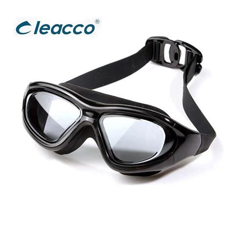 Professional Swim Goggles UV Anti fog Glasses Eyewear For Adult Men Or Women Big Frame ...