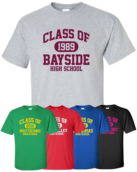 Class Of (Any Year) T-Shirt S-4Xl High School Reunion Graduation Alumni ...