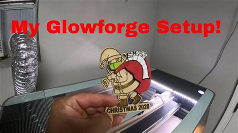 My Simple GlowForge Setup - Laser Engraving Set Up! - YouTube