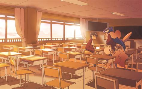 Anime Classroom Wallpaper