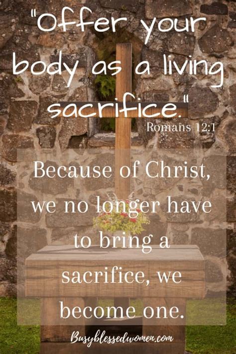 What Does it Mean to Offer Your Body as a Living Sacrifice