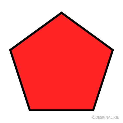 Pentagon Shape Clip Art Free PNG Image｜Illustoon