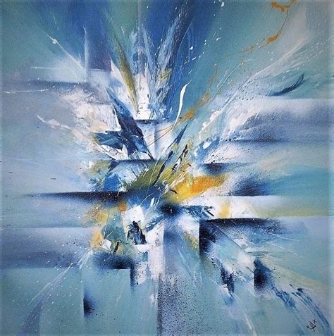 Acrylique sur toile châssis 50x50 | Peinture abstraite, Peinture ...