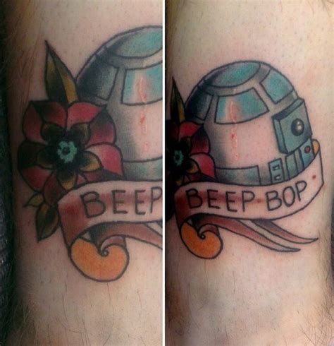 Beep Bop. Done at the Cardiff Tattoo & Toy Convention. | Nerdy tattoos, Star wars tattoo, Tattoos