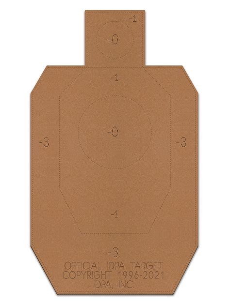 Buy Official IDPA Cardboard Shooting Targets, Competition Torso Target, IDPA Silhouette Shooting ...