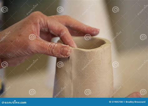 Hand Building with Clay stock photo. Image of material - 51905708