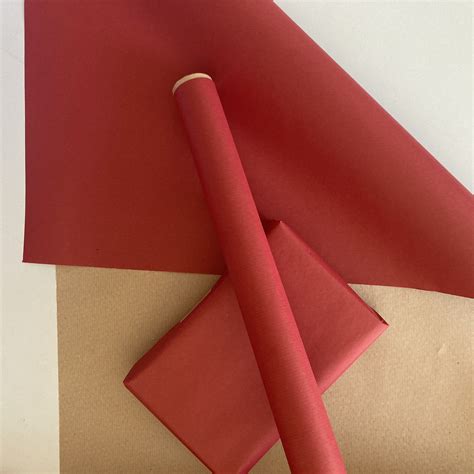 Red Wrapping Paper Gift Wrap Paper Eco Friendly Sustainable - Etsy