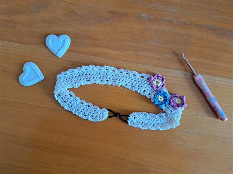 Crochet Headband With Flowers Free Pattern